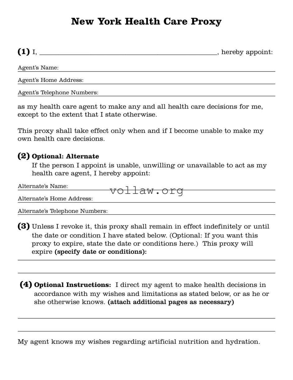 Ny Health Proxy Template