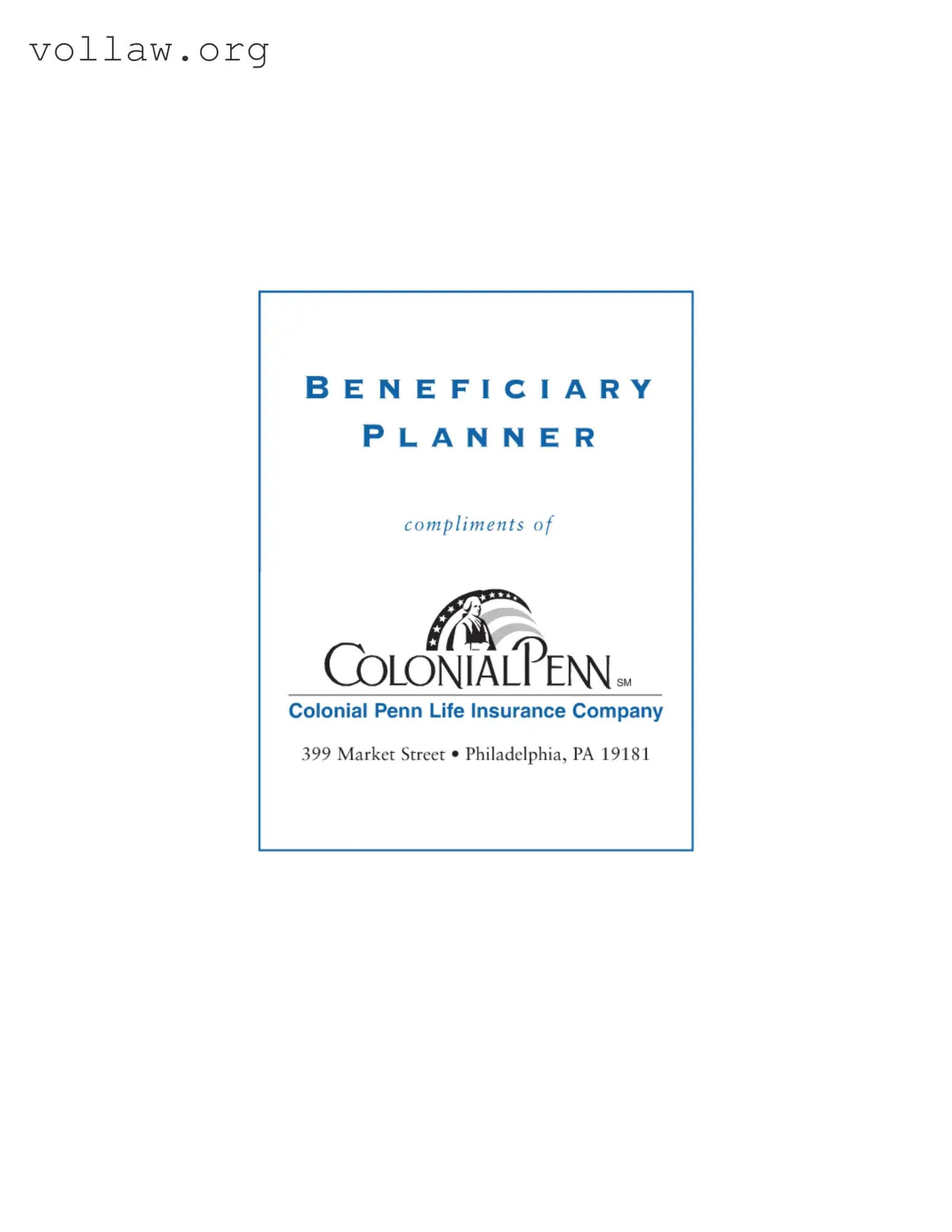 Beneficiary Planner Template