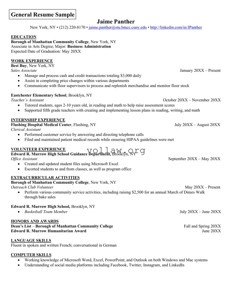 Resume Template