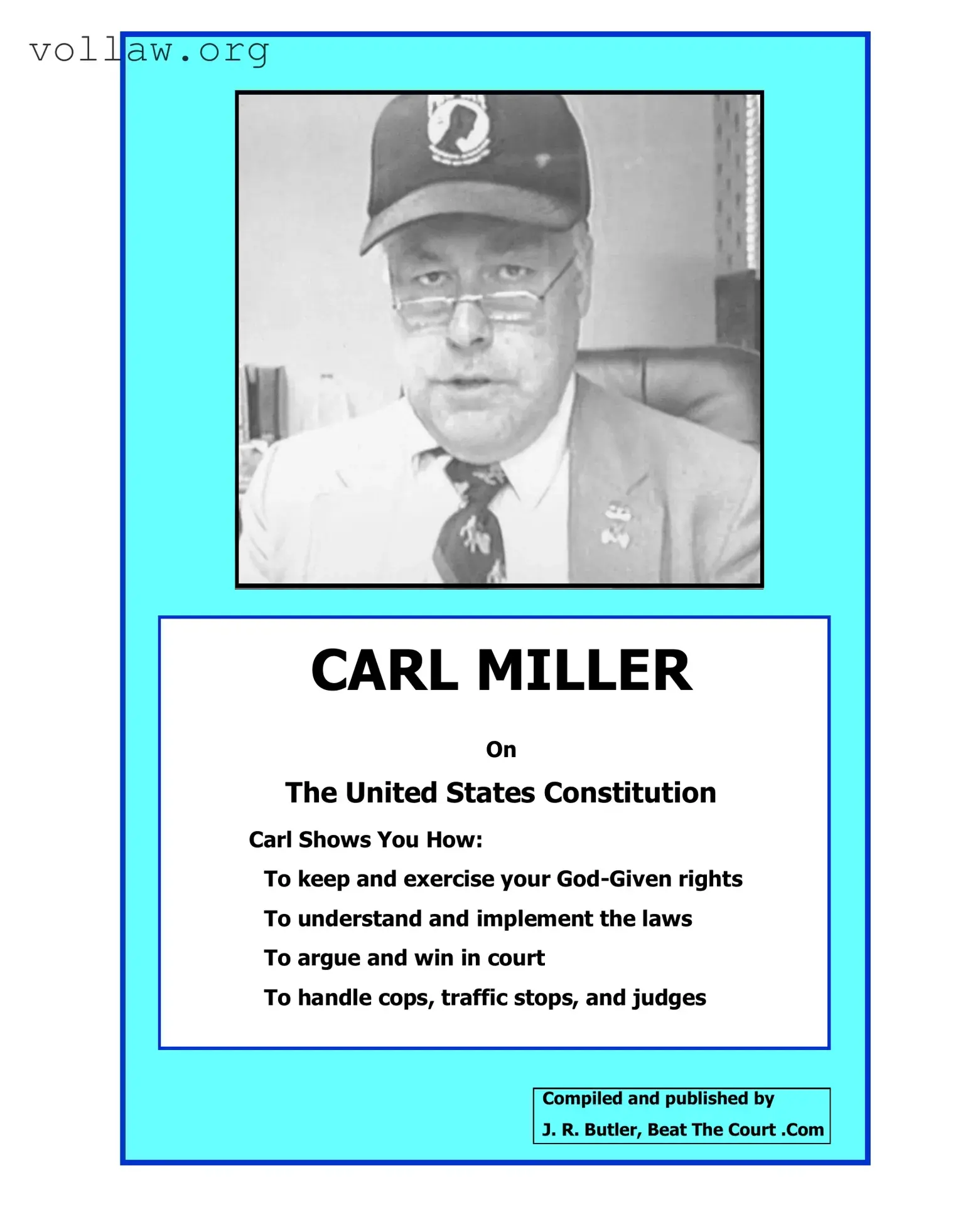 Carl Miller Constitution Handbook Template