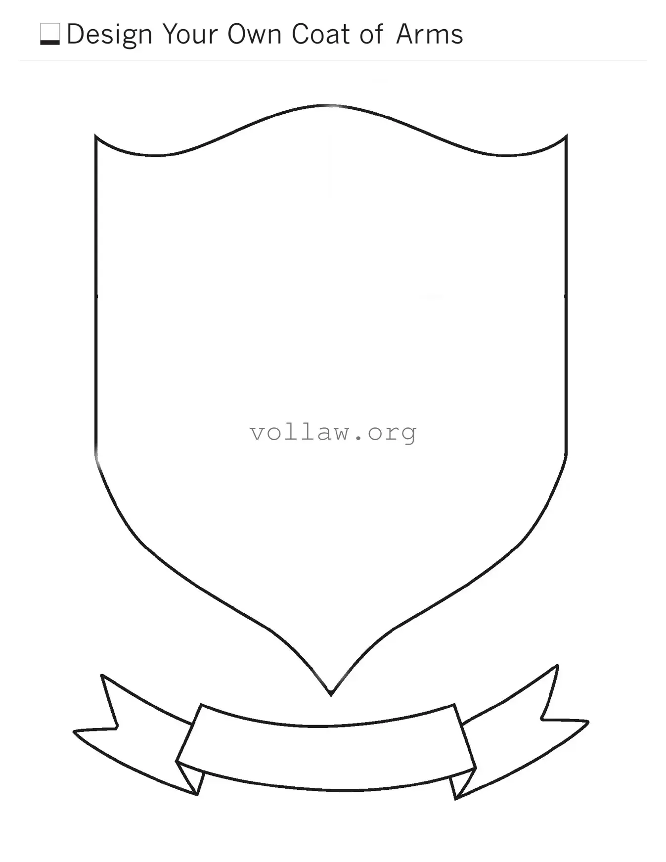 Coat Of Arms Template