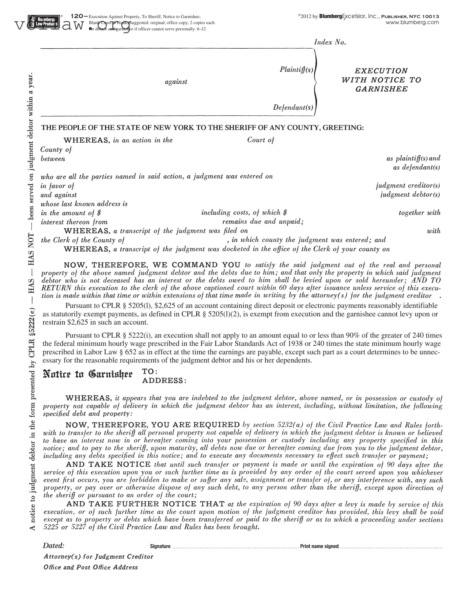 Blumberg 120 Template