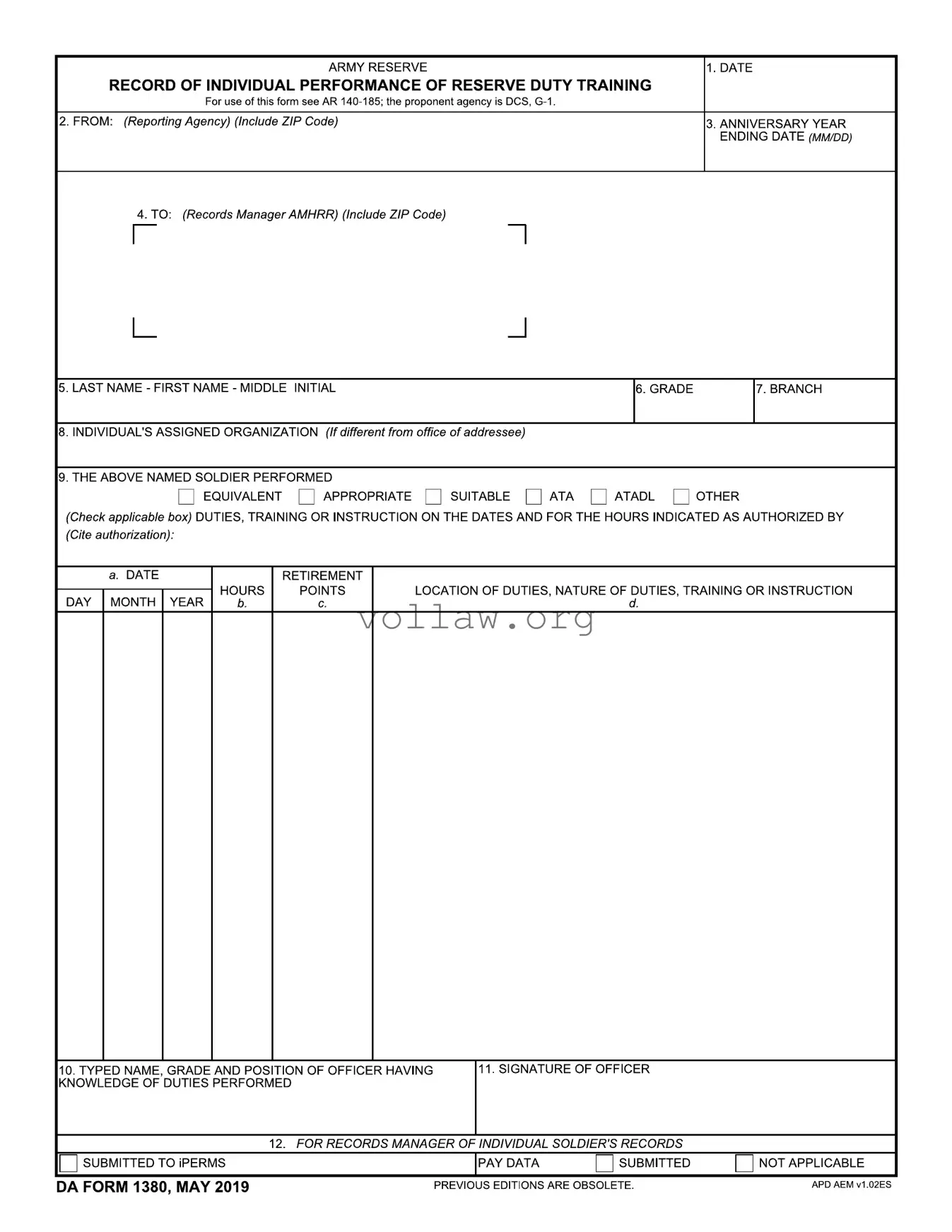 Da 1380 Template