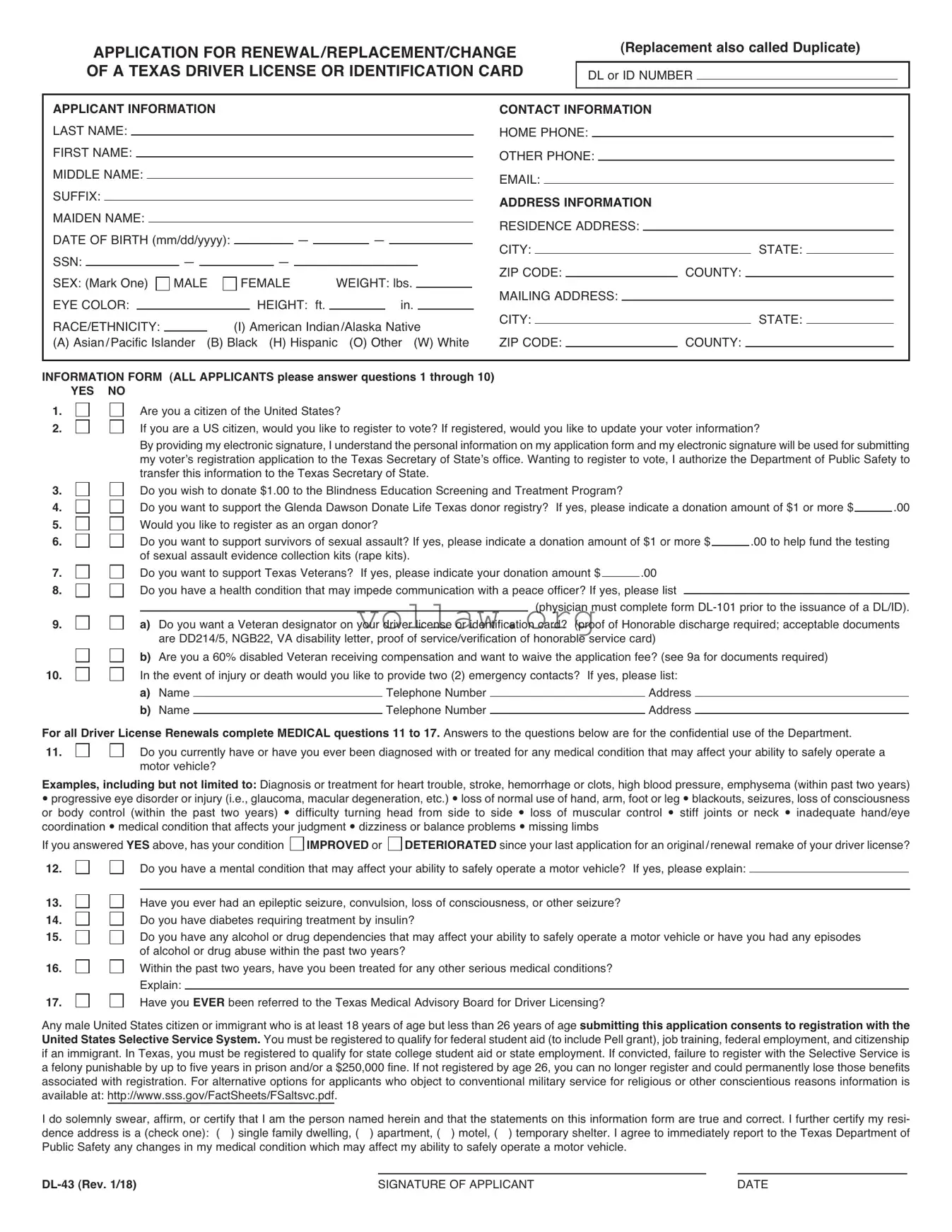 DL-43 Template