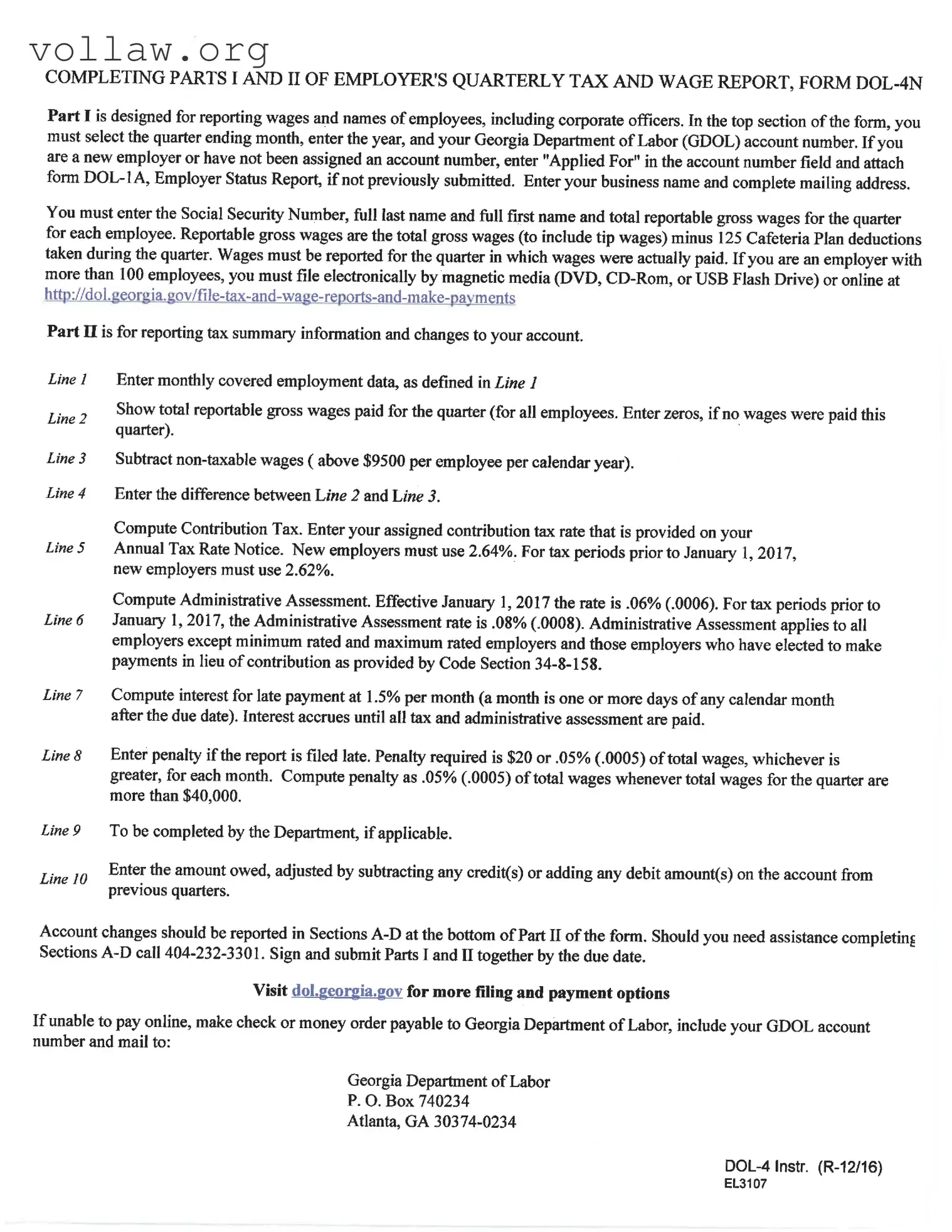 Ga Tax Wage Report Template