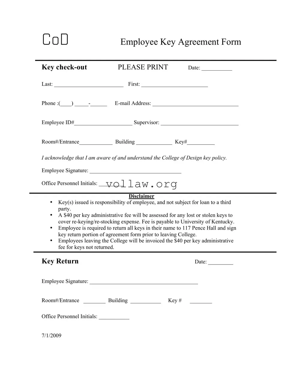Key Agreement Template