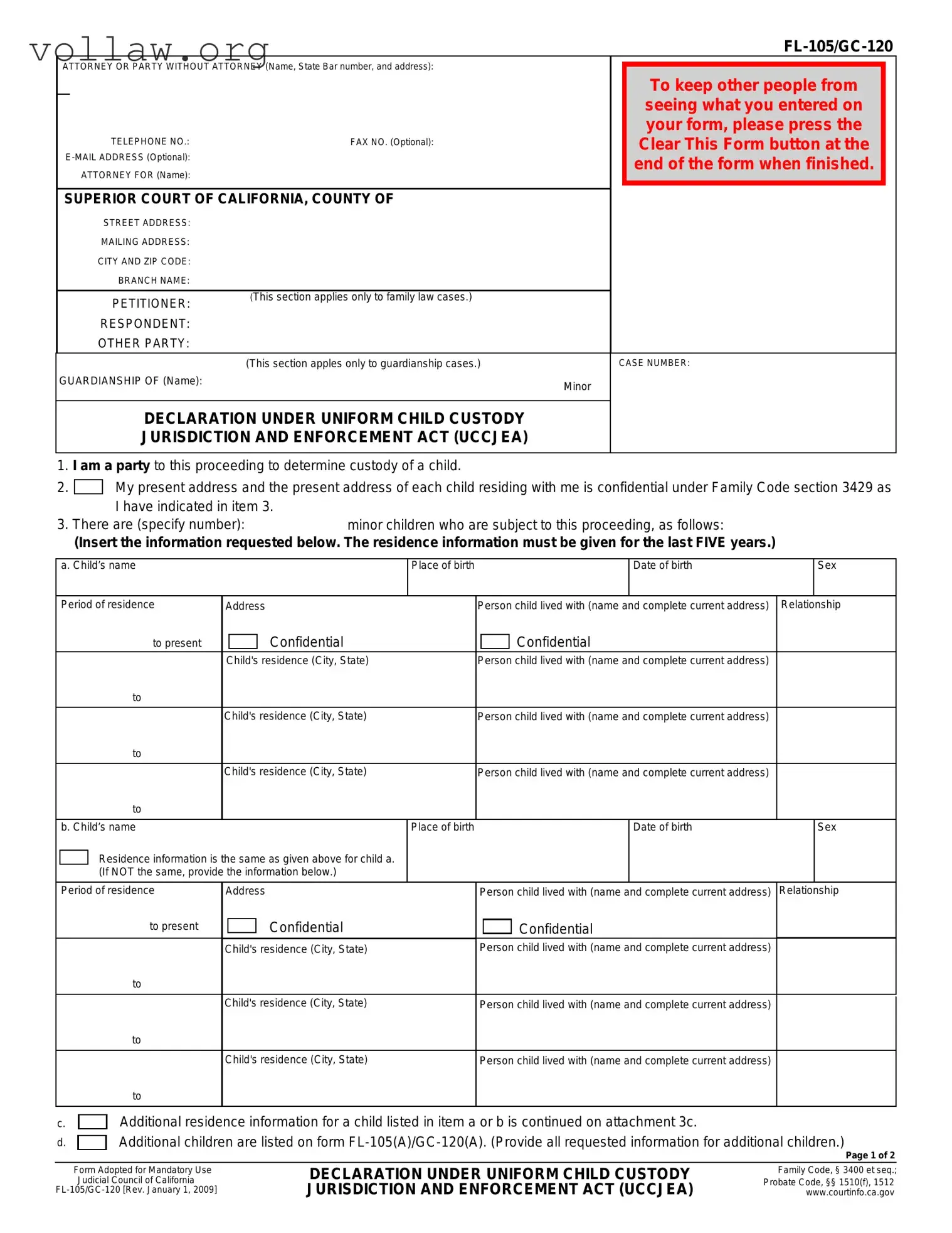 Fl 105 Gc 120 Template