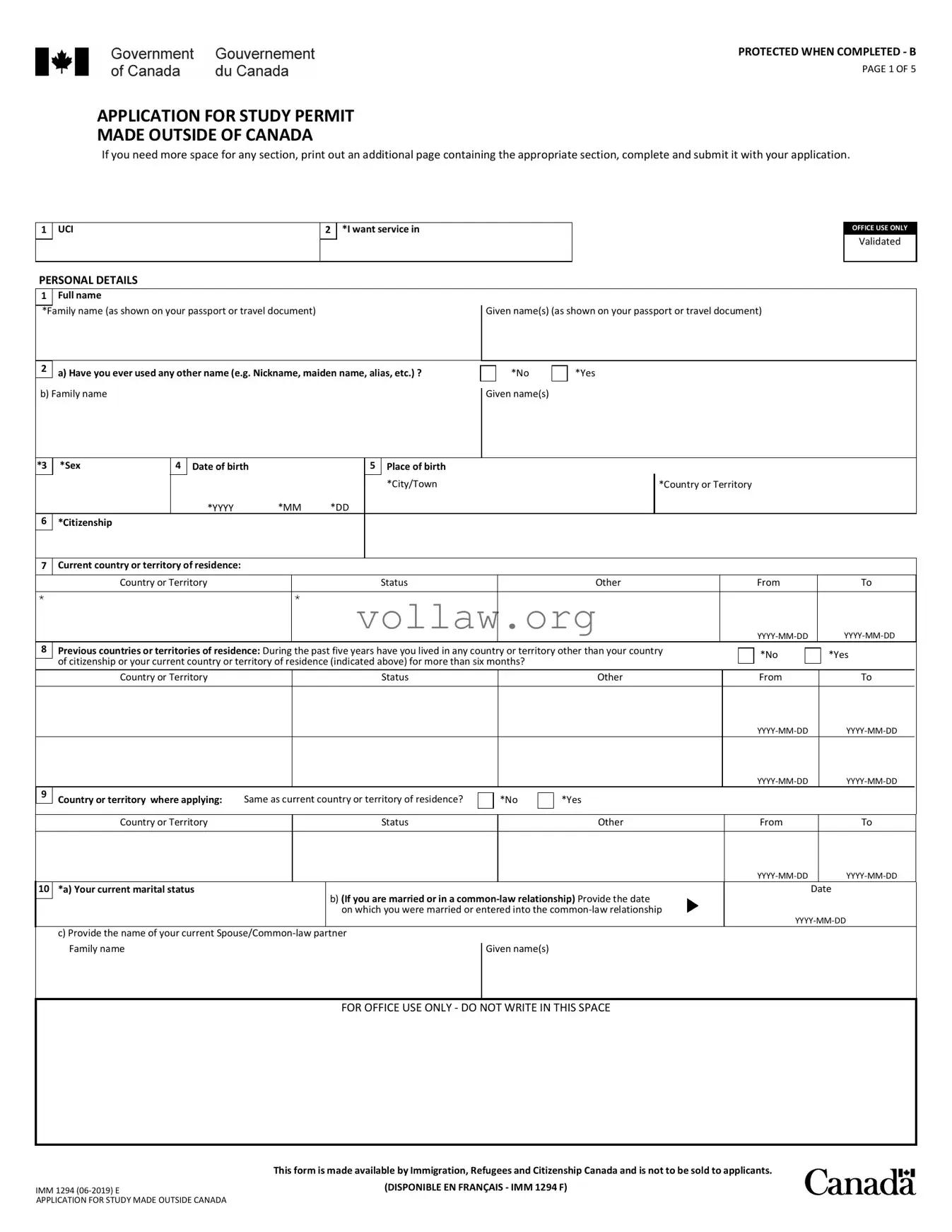 Imm 1294 Template