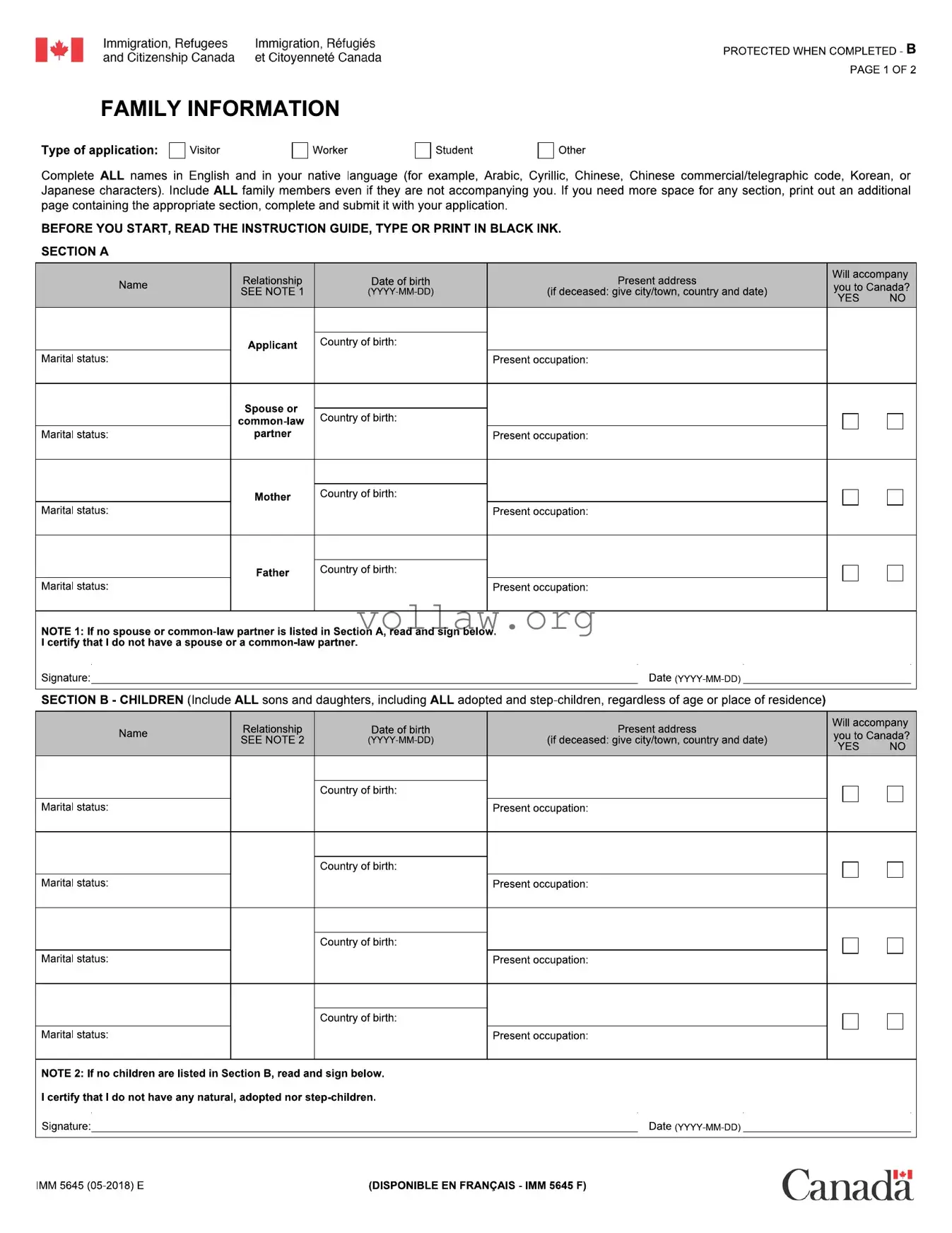 Imm 5645 Template