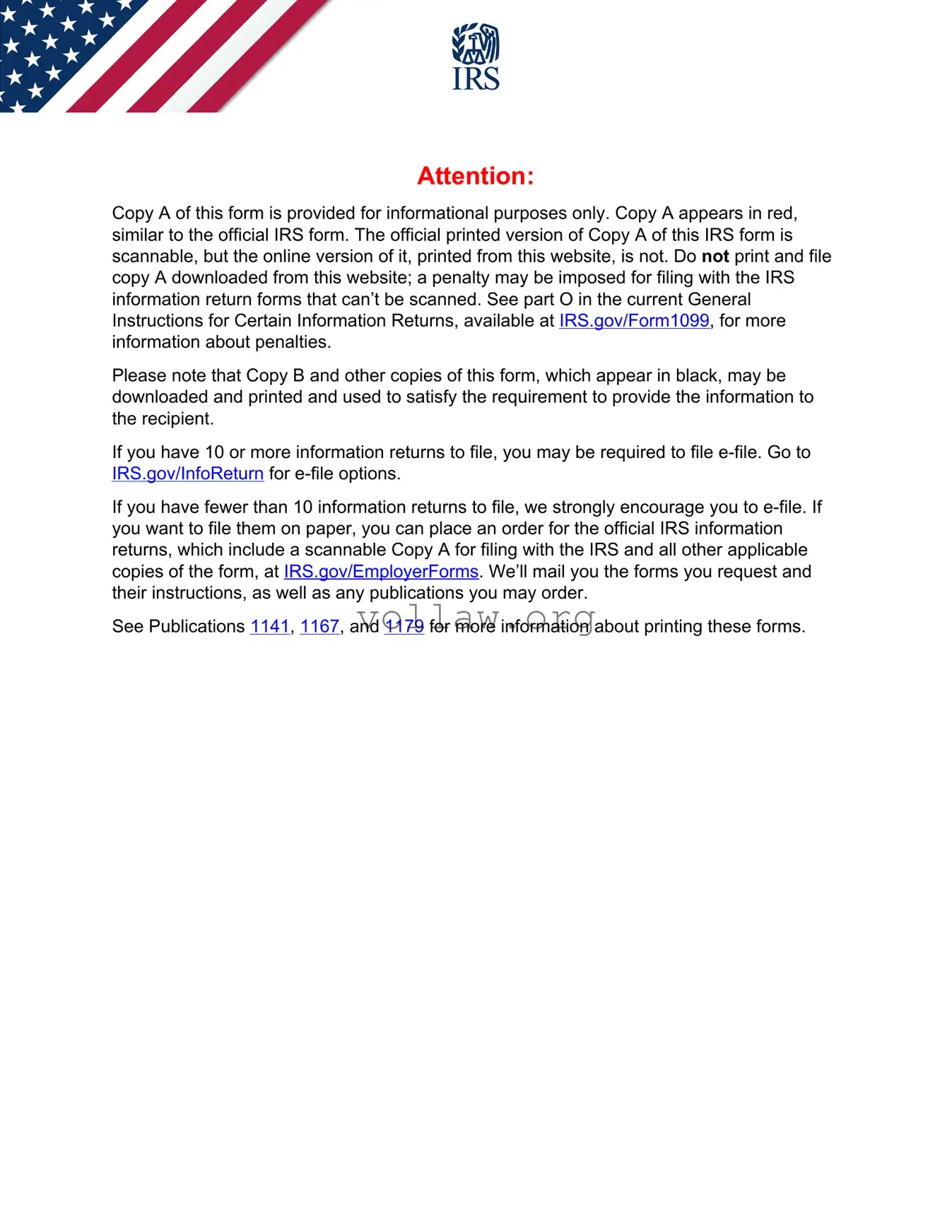 IRS 1099-MISC Template