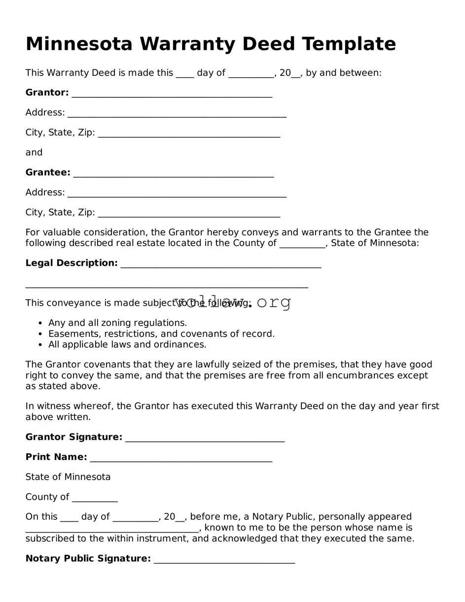 Attorney-Verified  Deed Form for Minnesota