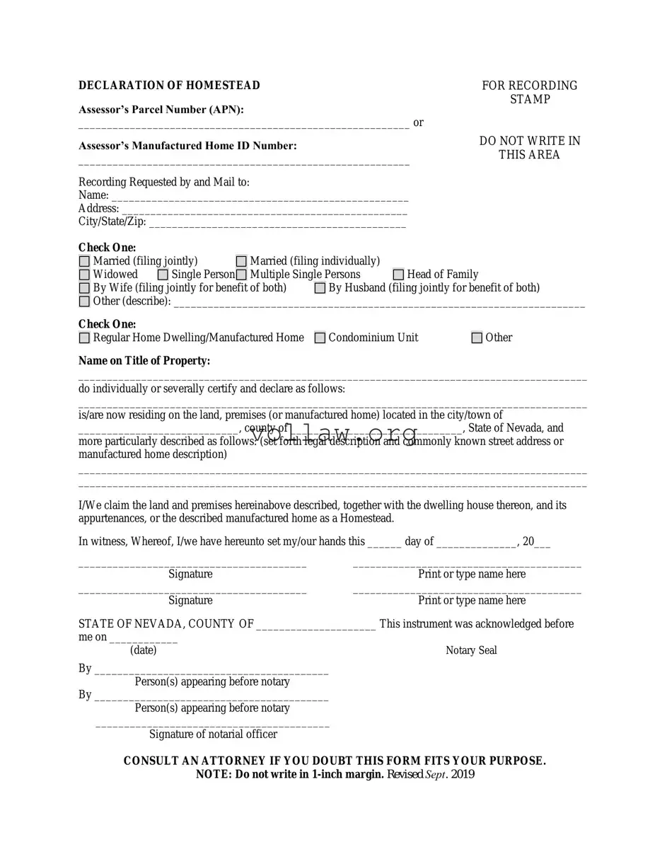 Nevada Homestead Template