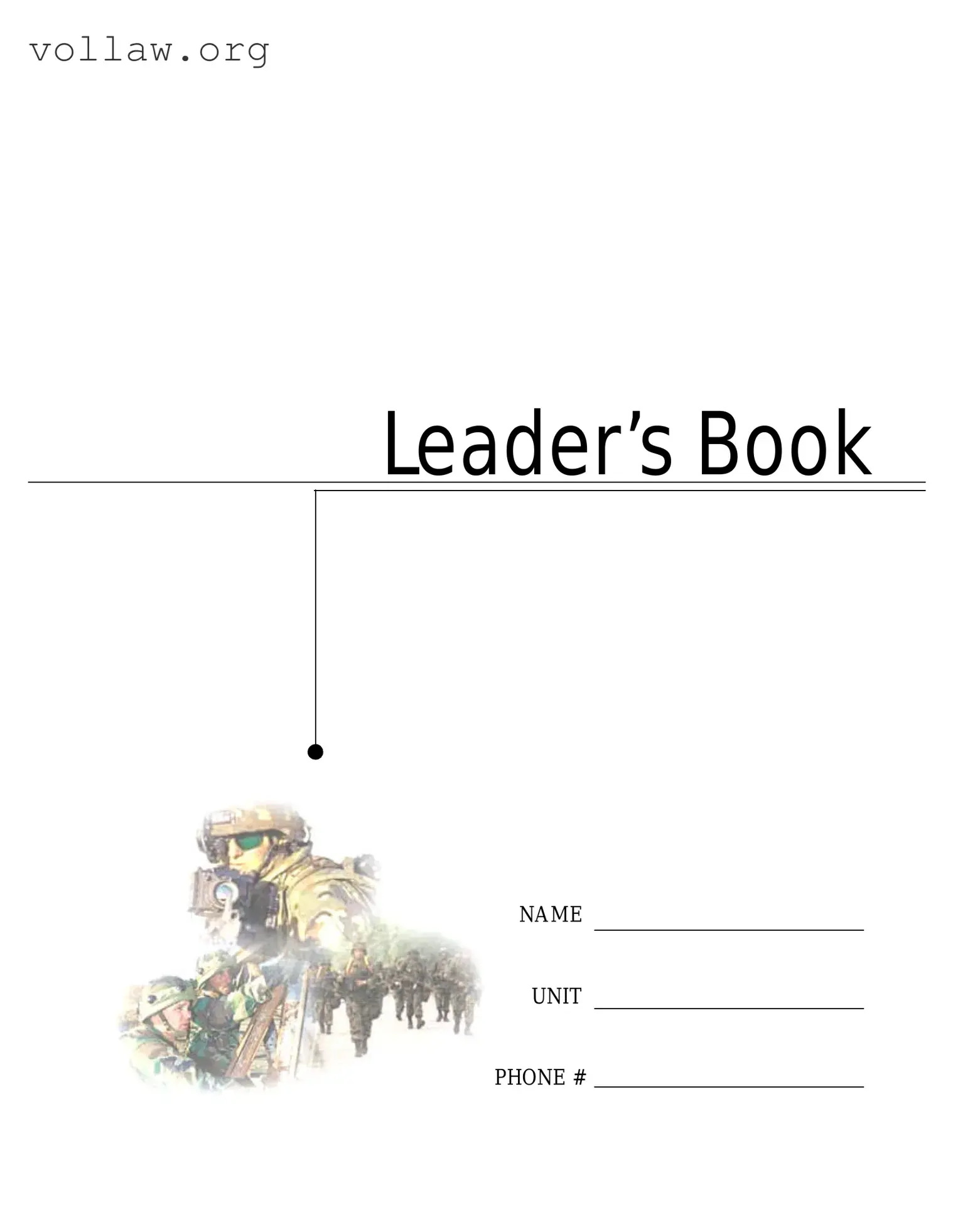 Army Leaders Book Template