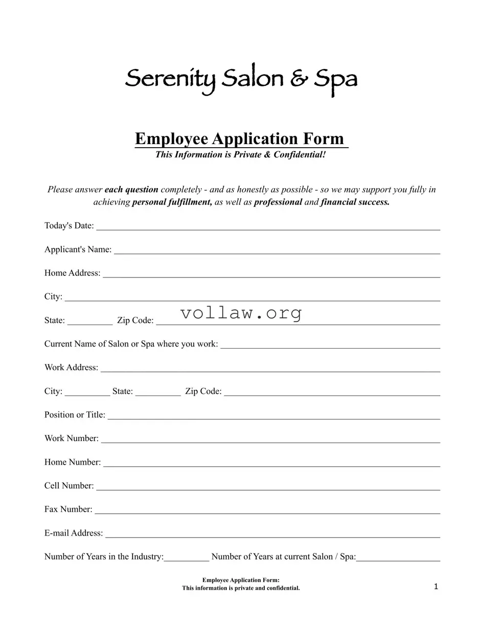 Salon Application Template