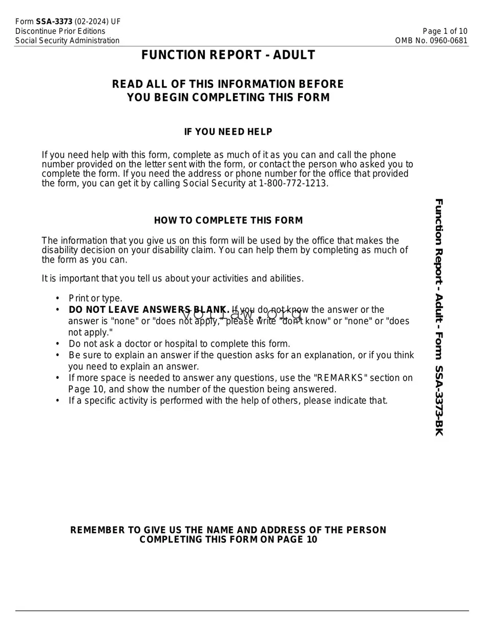 SSA SSA-3373-BK Template