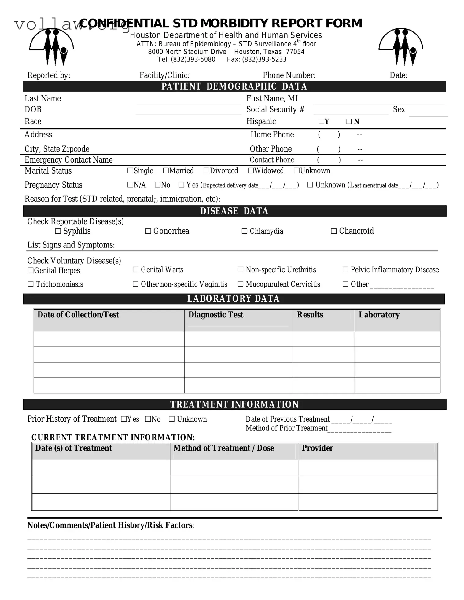 Confidential Std Morbidity Report Template