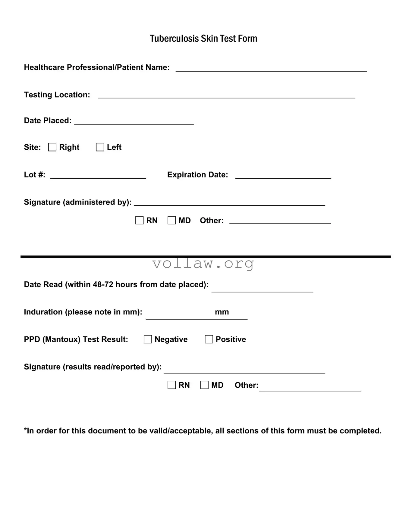 Tb Test Template