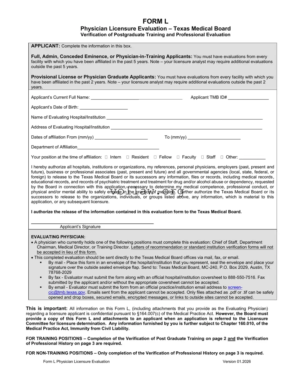 L For Texas Medical Board Template