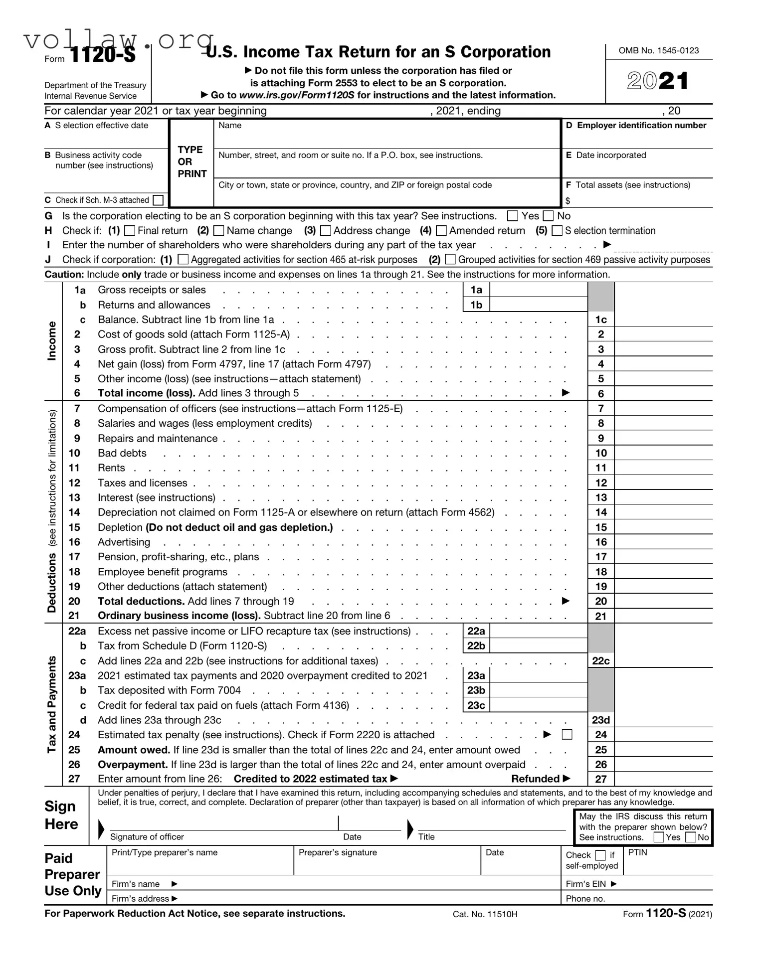 Federal Supporting Template